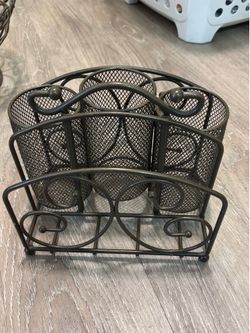 Vintage princess house 3 tier fruit stand and utensils caddy.