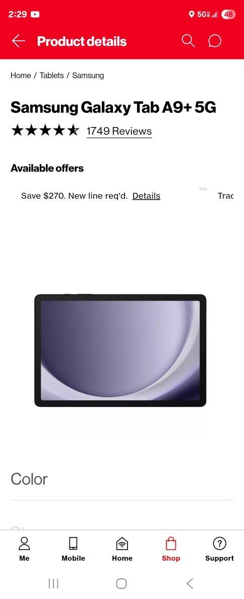 Samsung Galaxy Tab A9
