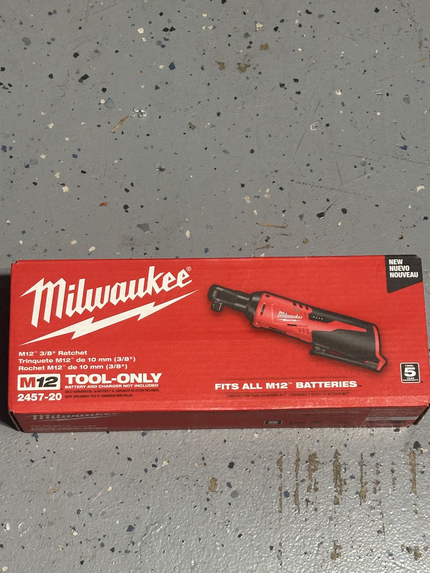 Milwaukee 2457-20 M12 3/8 Ratchet