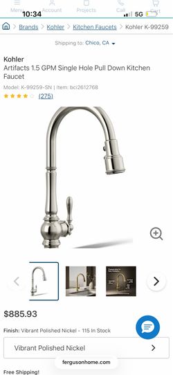 Brand new Kohler kitchen faucets