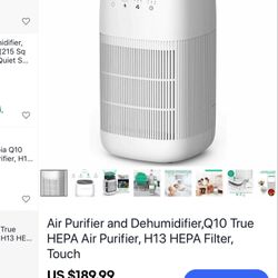 Afloia Dehumidifier And Purifier For Allergies Pollen