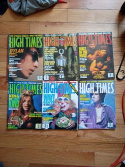 Vintage High Times Magazine Lot of 6
