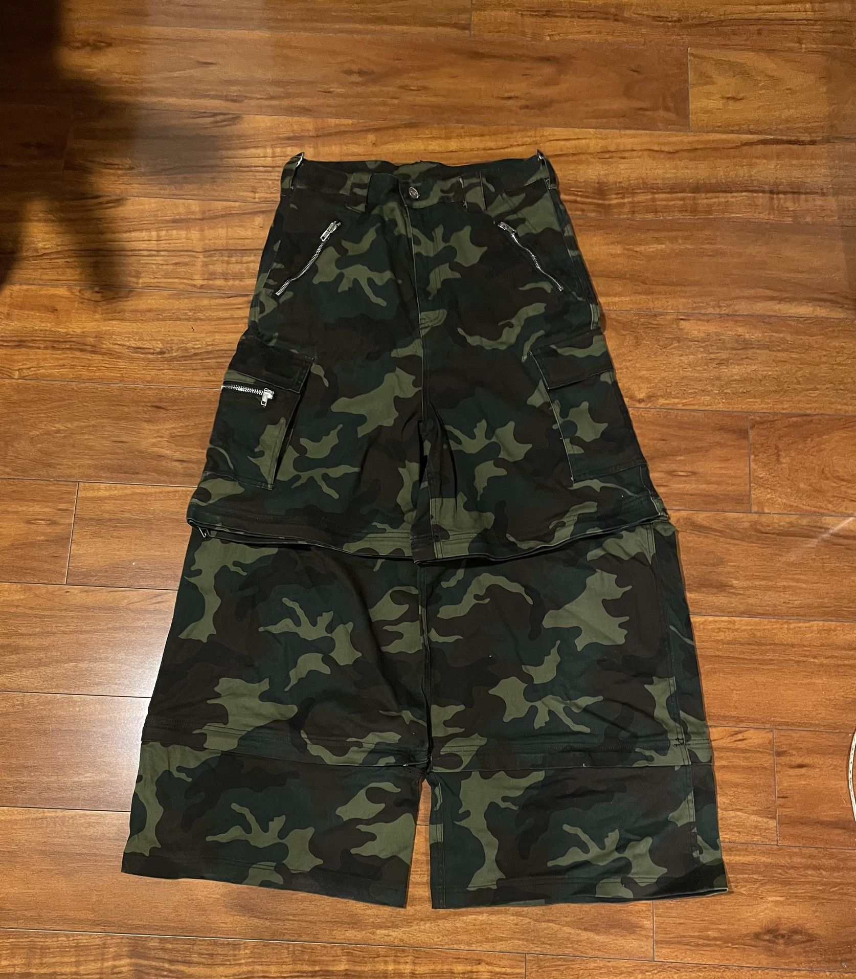 vetements transformer camo pants