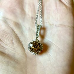 Lab grown diamond rose cut pendant necklace jewelry