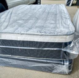 full size bamboo orthopedic pillow top mattress and box spring. " All Sizes Available Brand New : TWIN, FULL, QUEEN, CALIFKING, EKING"