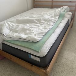 Full  Size Sealy Posterpedic Mattress  & Ikea Bed Frame