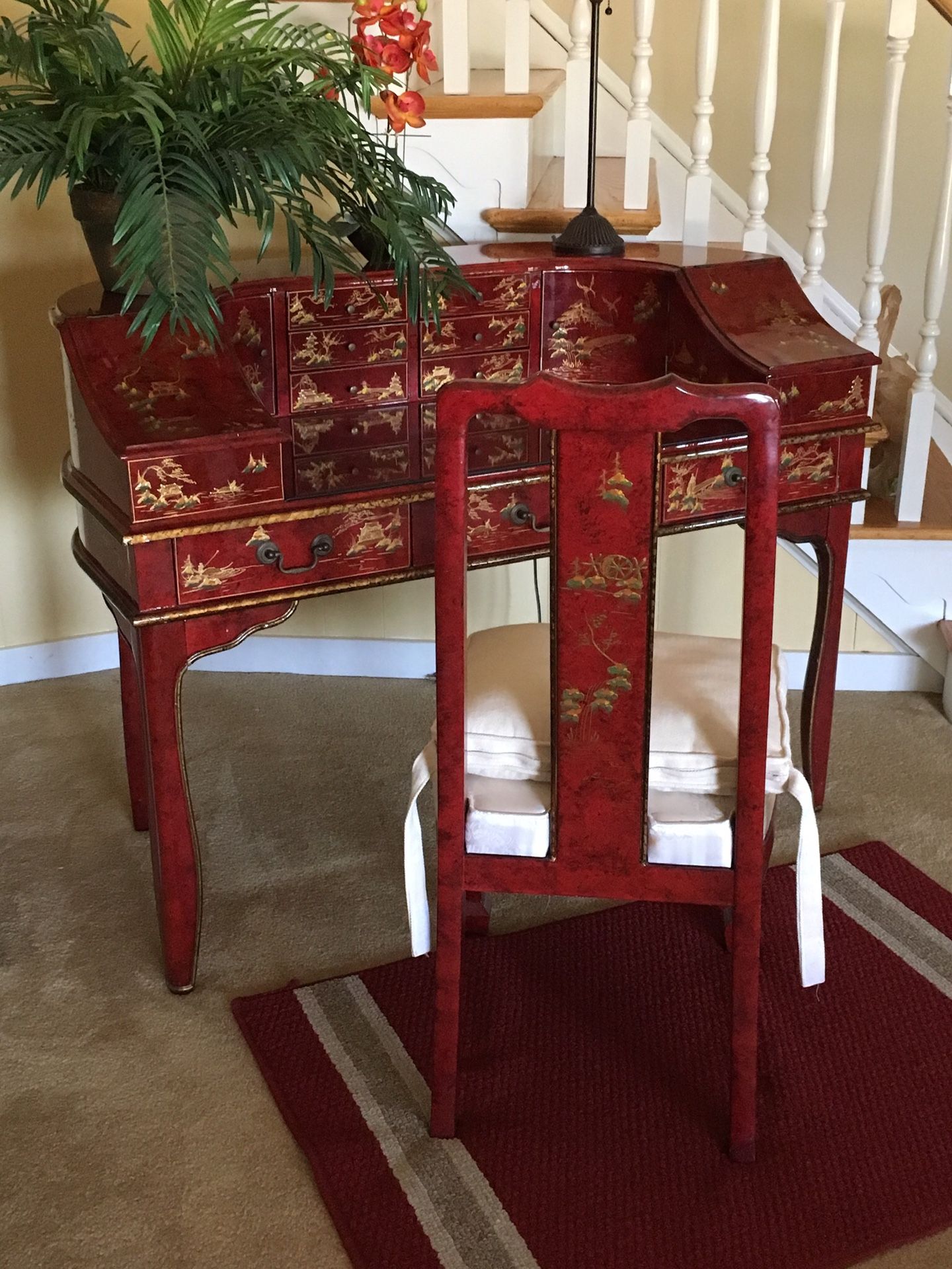 Chinese Carlton House High End Secretary Desk