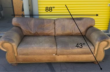 Leather couch