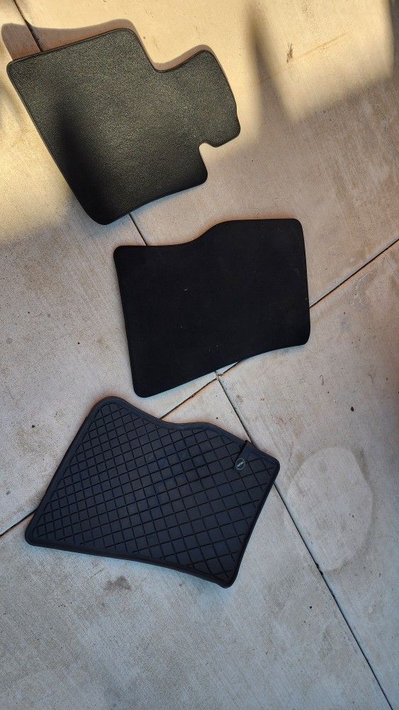 Mini Cooper and Ford Focus floor mats.