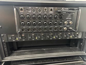 Behringer X Air XR18 Digital Rackmount Mixer Rack Case Bundle