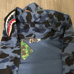 bape Blue Hoodie