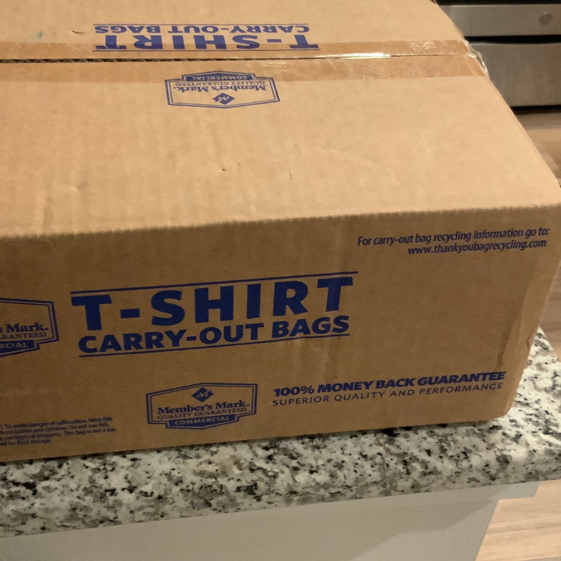 Box Of Carry - Out Bags White