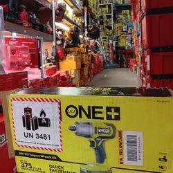 Ryobi ONE + 18V 1/2" Impact Wrench Kit 