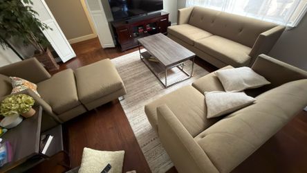 Living Room Furniture Sofa Couch Loveseat Chair Ottoman Home