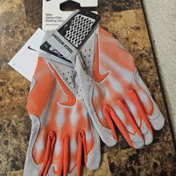 New Nike Alpha Elite Batting Baseball Gloves Oregon State Beavers Team Issued Orange Size Large FB4184-102