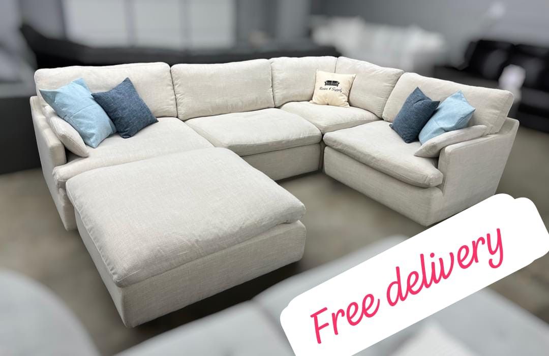 $55 Down Finance Sectional Reclining Sofa And Loveseat Bedroom Set Queen Or King Bed Dining Table Free Delivery Free Matress