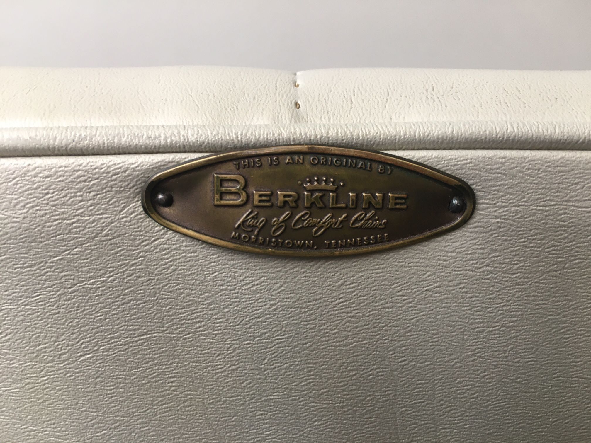 vintage mid century modern Berkline "King of Comfort" lounge chair