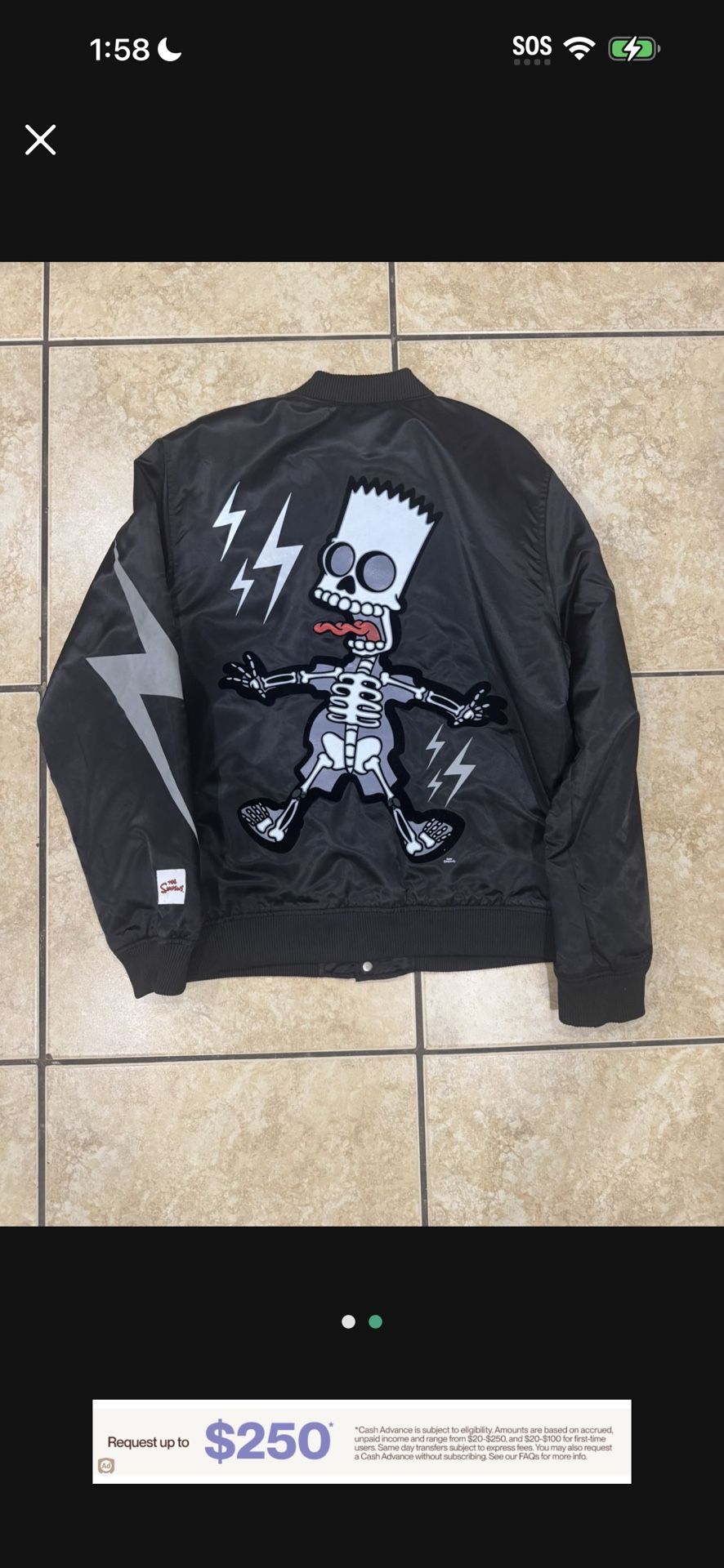 Bart Simpson Puffer Jacket