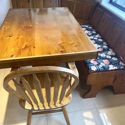 Corner Kitchen  Nook Breakfast Table With Storage