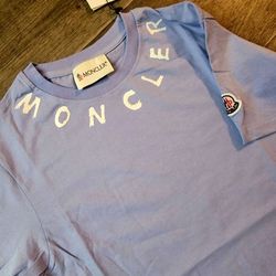 Moncler Sky Blue Shirt 💥 fast Shipping 💥 3 For $100💥small To XL 