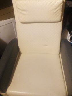 Chair -off White Leather