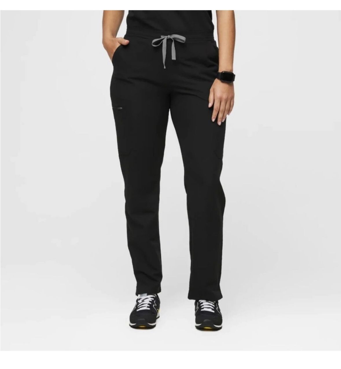 Figs Black Skinny Scrub Yola Pants XLP