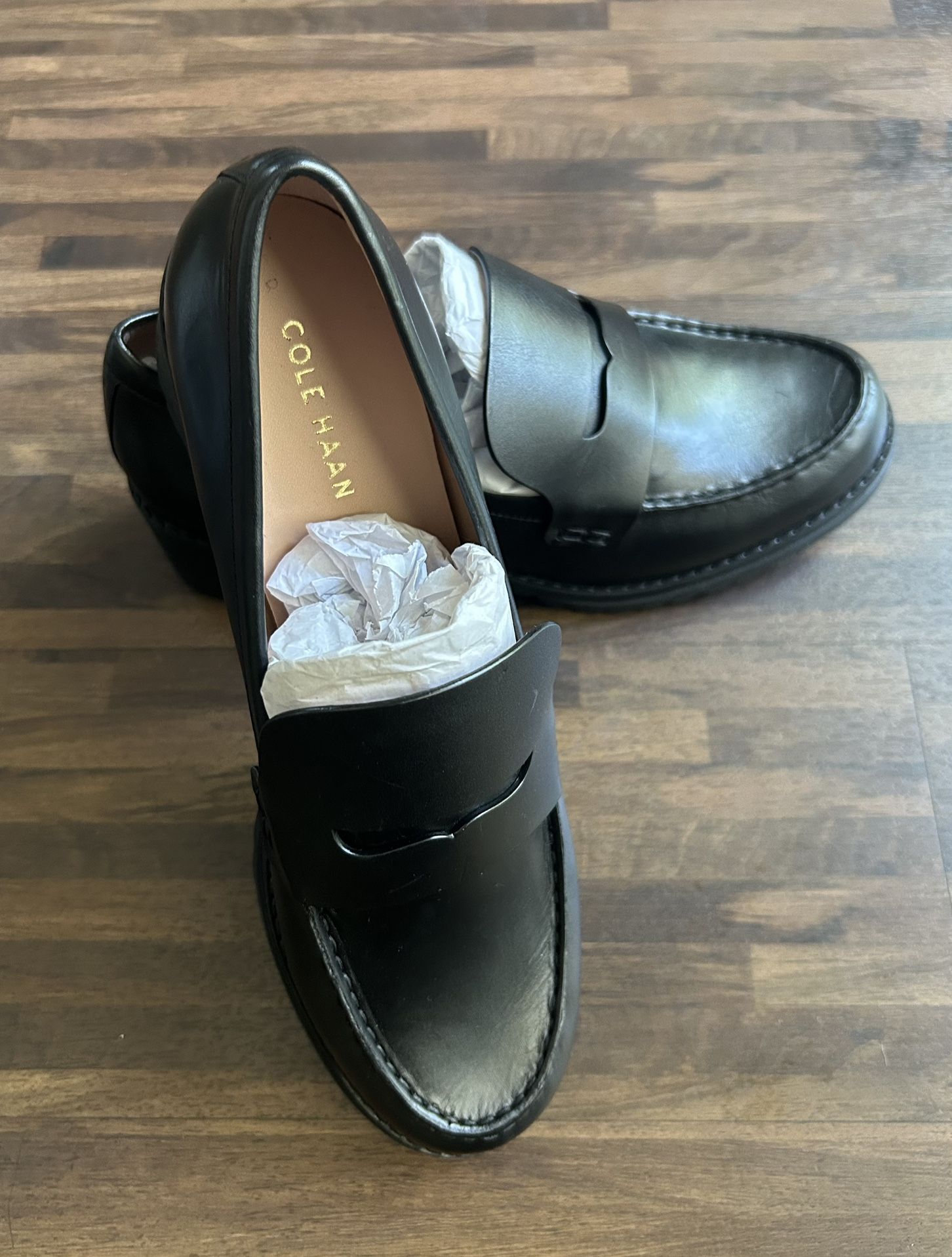 Black Cole Haan Loafers Size 9