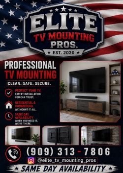 TV MOUNT ON THE WALL