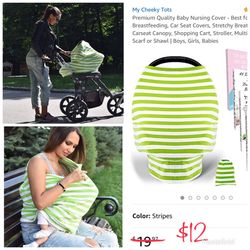 Nursing and stroller cover