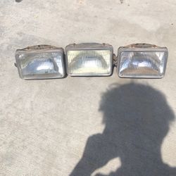 Glass Older Head Lights Off Chevy 