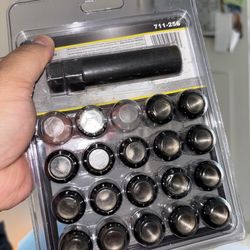 Wheel lock kit and wrench set