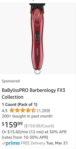 Babyliss Fx3 Red Trimmer 