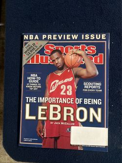 SI magazine with LeBron on cover