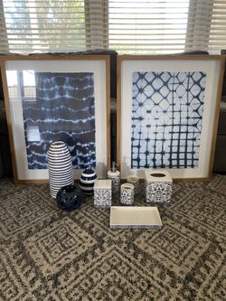 Navy Blue Bath & Home Decor