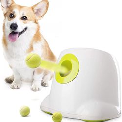 AFP Automatic Ball Launcher for Dogs Interactive Puppy Pet Ball Indoor Thrower Fetch Machine, 3 Balls Included (2 inch) for Small Size Dogs

