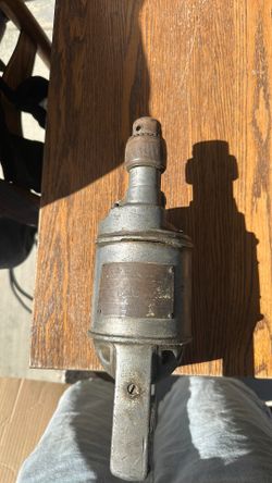 Antique Cincinnati Electric Drill – Industrial Cast Metal Tool – Works Strong