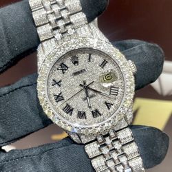 Rolex 36MM Bussdown Stainless Steel Roman Dial