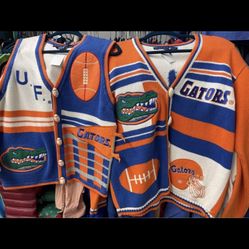 Florida Gators Vintage Vest And Sweater Ladies Size Small