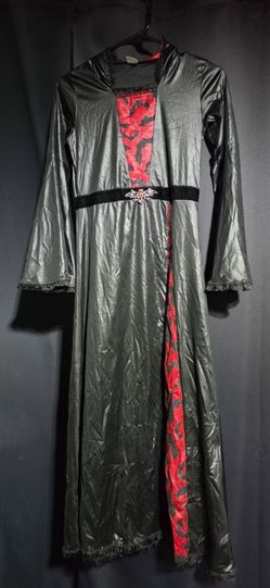 Girl's Gothic Vampire Halloween Costume Dress size L 12/14