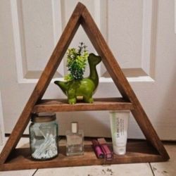 Wood Triangle  shelf