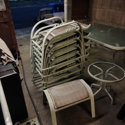 One Full Patio Deck Set And A Full Side Patio Deck Set Bundle 