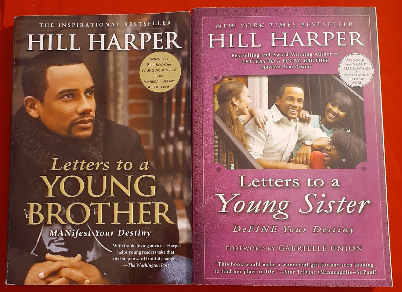 (2) Hill Harper Books Letters to a Young Brother & Sister
