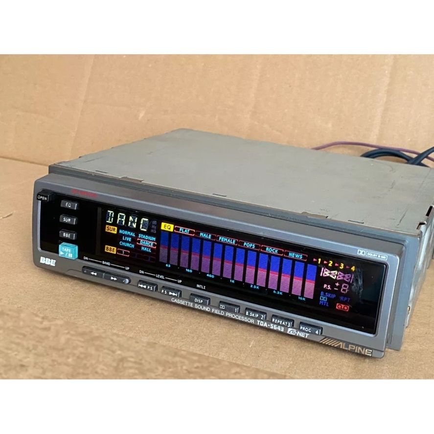 ALPINE EQUALIZER CASSETTE SOUND FIELD PROCESSOR TDA-5643 for