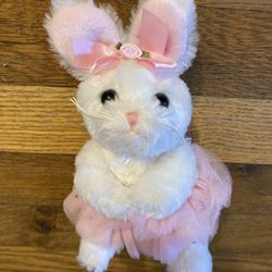 Bearington Collection Lil Twirls Bunny Rabbit Ballerina Tutu 8" Stuffed Animal