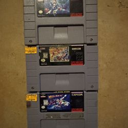 Mega Man X Trilogy (SNES) — X, X2 & X3 — Loose, Authentic