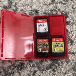 Nintendo Switch Games (Smash Bros, Minecraft and Mario Bros Deluxe)