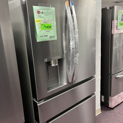 Refrigerator-LG Open Box 4 Door Refrigerator With 1 Year Warranty 