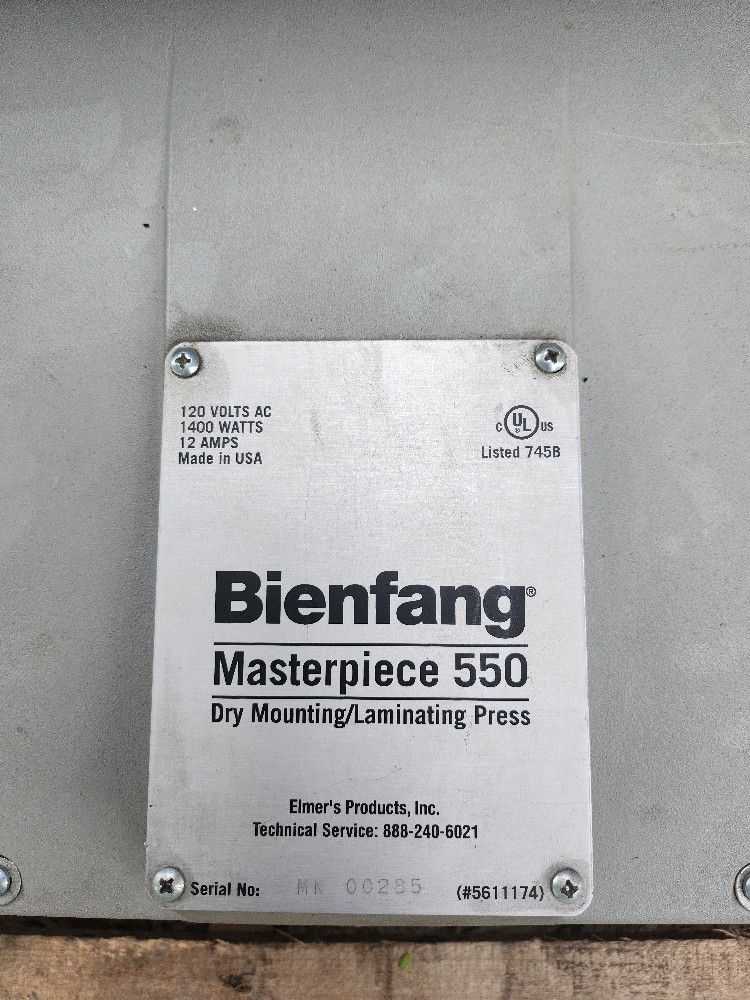 Bienfang Masterpiece 550 Dry Mounting/Laminating Press