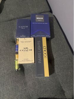 6 Men’s Fragrances Cologne Bundle – Coach + Brave Nuit + More