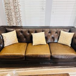 Leather Sofa And Love Seats